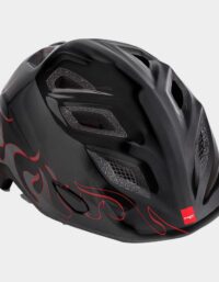 Met Elfo Black Flames/Glossy, Cykelhjälm