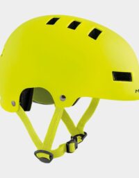 Met Yo-Yo Safety Yellow/Matt, Cykelhjälm