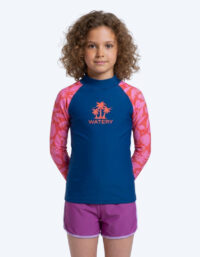 Watery UV-tröja för barn - Osiris Långärmad Rashguard - Rosa/mörkblå