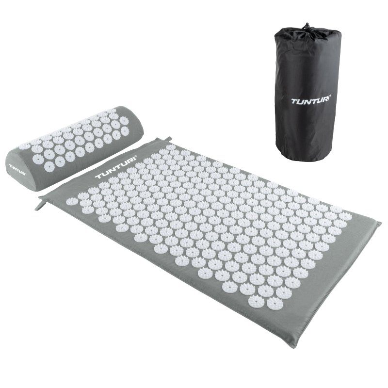 Tunturi Tunturi Acupressure Mat And Pillow (Grey)