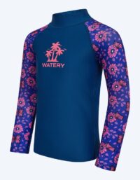 Watery UV-tröja för barn - Osiris Långärmad Rashguard - Lila/mörkblå