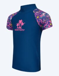 Watery UV-tröja för barn - Osiris Kortärmad Rashguard - Multifärgad/mörkblå