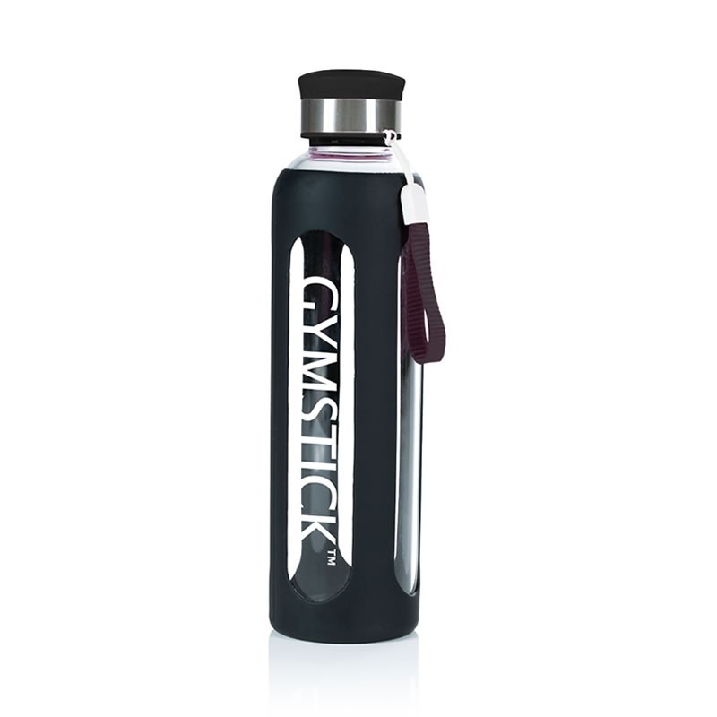 Gymstick Gymstick Vattenflaska i glas 0.6L - Musta