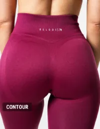 Relode Hybrid Seamless Tights - Red Plum - XL / Contour