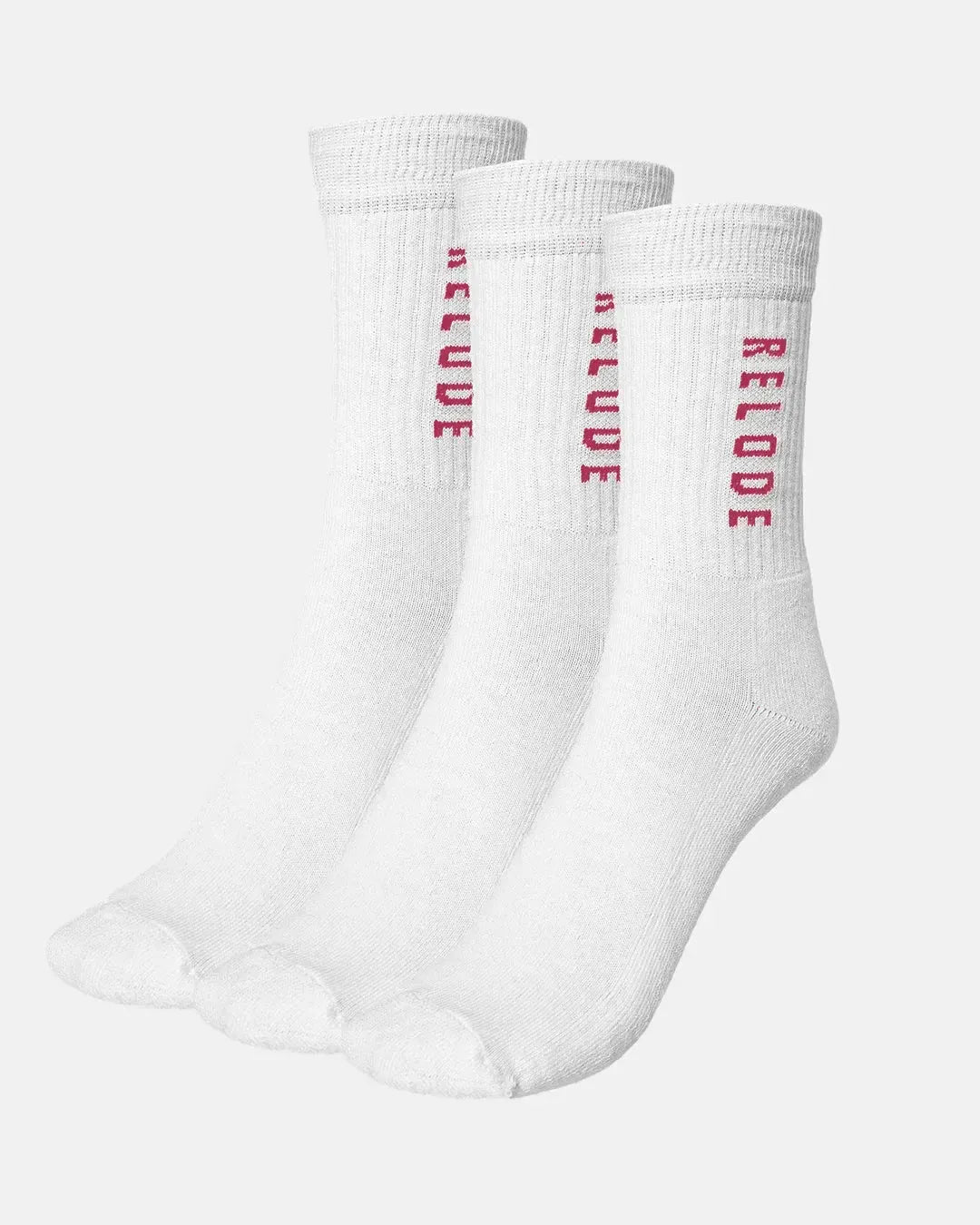 Relode Hybrid Contrast Training Socks 3-pack - Berry - 35-38