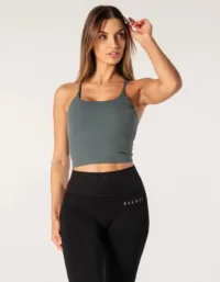 Relode Core Singlet Top - Teal grön - XL