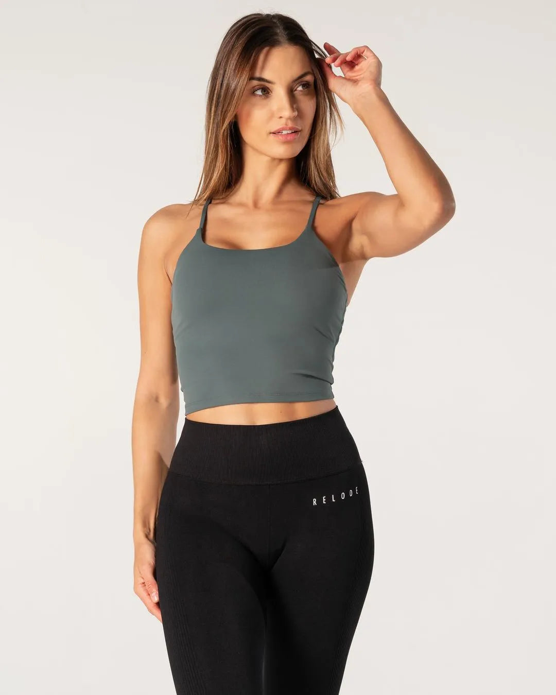 Relode Core Singlet Top - Teal grön - XL