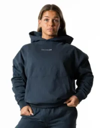 Relode Hybrid Oversized Hoodie - Slate Blue - XL
