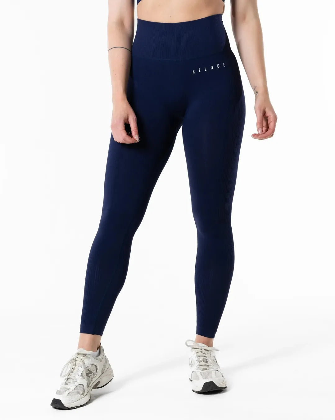 Relode Slipstream Seamless Tights - Marinblå - XS
