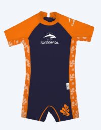 Konfidence våtdräkt för barn - Warma - Orange/mörkblå