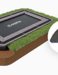 NORTH INGROUND TRAMPOLINE Rectangular / 300 x 180 cm / Trampoline + Cover Bundle