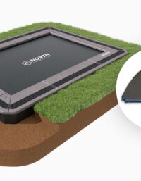 NORTH INGROUND TRAMPOLINE Rectangular / 360 x 240 cm / Trampoline + Cover Bundle