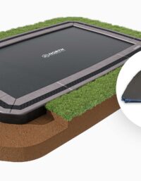 NORTH INGROUND TRAMPOLINE Rectangular / 460 x 310 cm / Trampoline + Cover Bundle