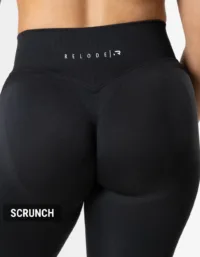 Relode Hybrid Seamless Shorts - Jet Black - XXS / Scrunch