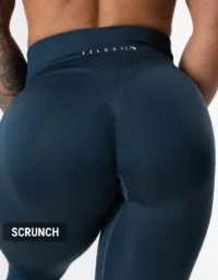 Relode Hybrid Seamless Shorts - Dark Navy - XL / Scrunch