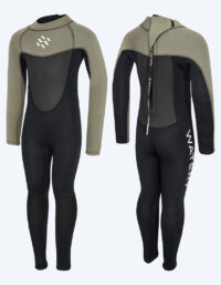 Watery våtdräkt för barn - Gecko (3mm) - Brun - Vätdräkt SUP / Surf / Kajak
