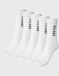 Relode Training Socks 5-pack - Vit - 43-46