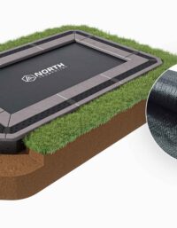NORTH INGROUND TRAMPOLINE Rectangular / 300 x 180 cm / Trampoline + Weed Membrane Bundle