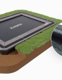 NORTH INGROUND TRAMPOLINE Rectangular / 360 x 240 cm / Trampoline + Weed Membrane Bundle