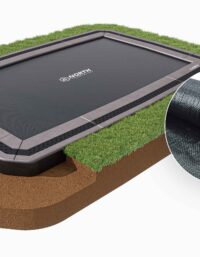 NORTH INGROUND TRAMPOLINE Rectangular / 460 x 310 cm / Trampoline + Weed Membrane Bundle