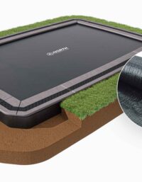 NORTH INGROUND TRAMPOLINE Rectangular / 520 x 360 cm / Trampoline + Weed Membrane Bundle