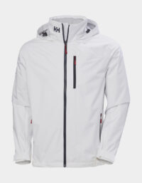 Seglarjacka Helly Hansen Crew Hooded Jacket 2.0, White, herr, X-Large