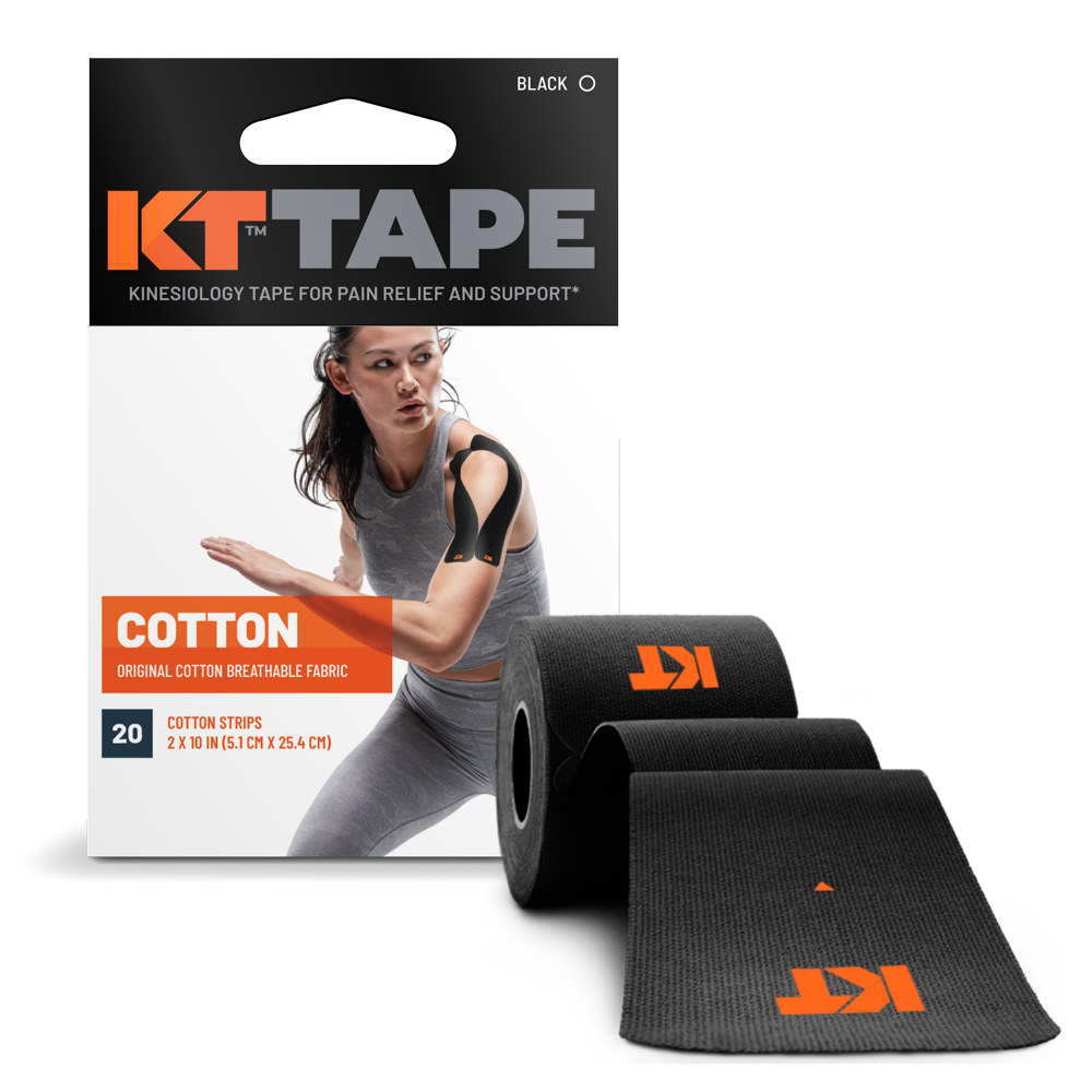 KT Tape KT Tape Kinesiotejp i bomull (20x25 cm) - Black