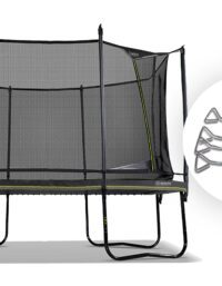 North Performer Trampoline Rectangular / Black / Trampoline + Anchor Bundle