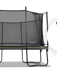 North Performer Trampoline Rectangular / Black / Trampoline + Ladder Bundle