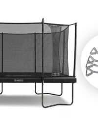 North Pioneer Trampoline Rectangular / 3.7 m x 2.5 m / Trampoline + Anchor Bundle
