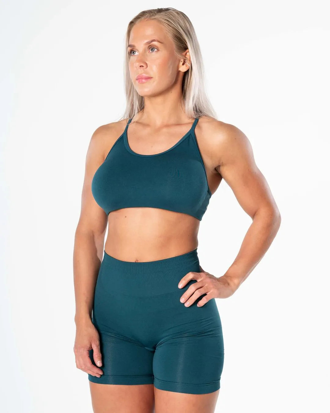 Relode Prime Seamless Top - Teal Grön