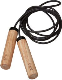 Casall Eco Jump Rope Wood Natural/Svart | Träningsutrustning