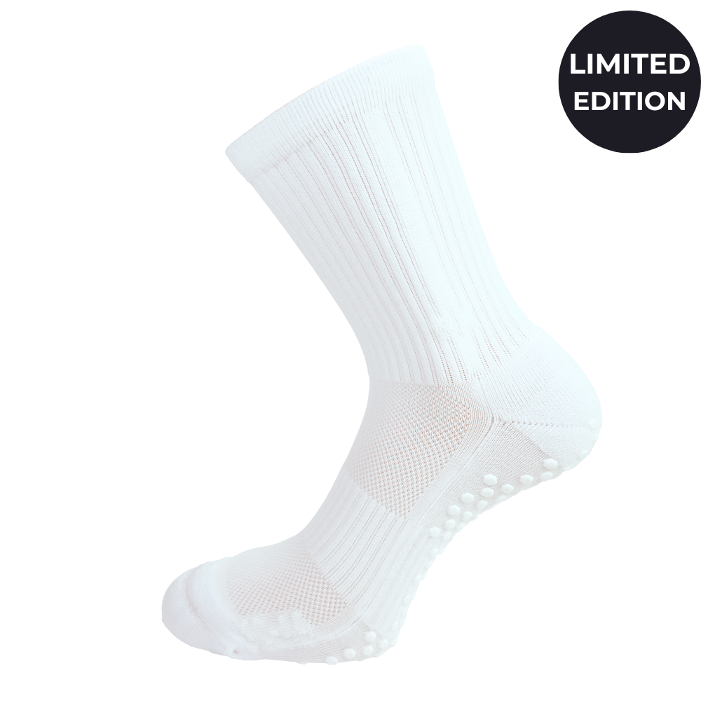 Supersox Grip Socks - GripFit - All White - S. 27-31