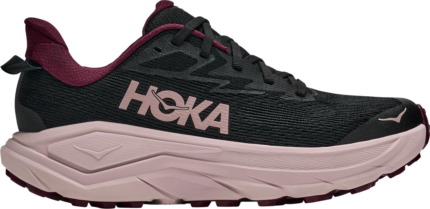 Hoka Challenger 8 W Dam Svart/Röd USL 6 | Trailskor