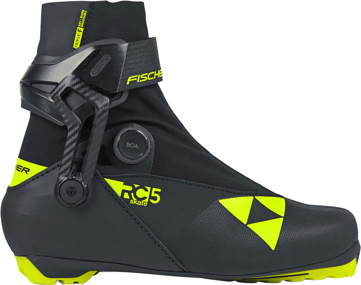 Fischer RC5 Skate BOA Svart EU 39 | Längdpjäxor