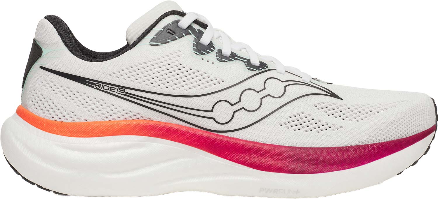 Saucony Ride 19 M Herr Vit US 12,5 | Löparskor
