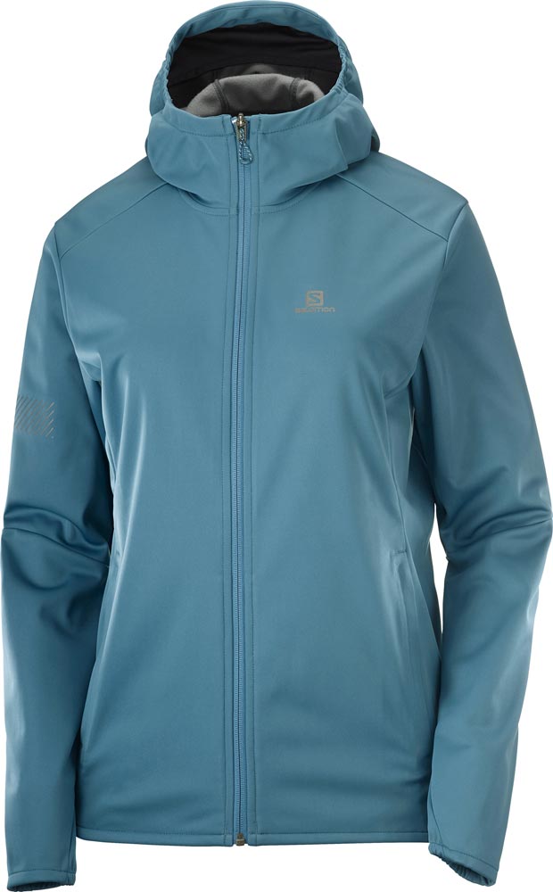 Salomon GTX WS Softshell Jacket W-Blå-S Dam Blå S | Längdskidjacka