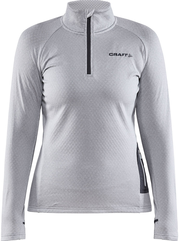 Craft CORE Trim Thermal Midlayer W-Grå-M Dam Grå M | Mellanlager Tröja