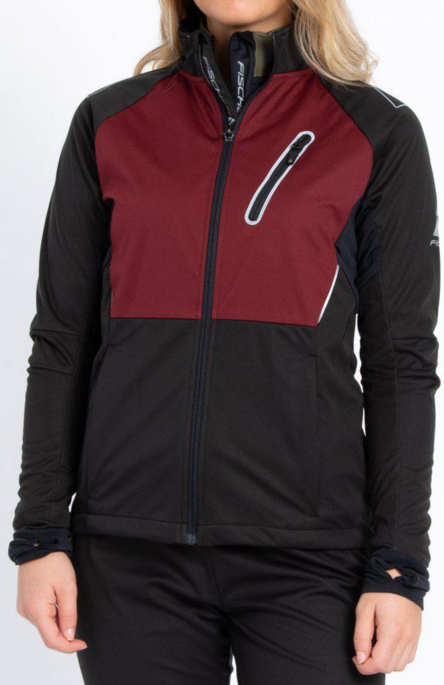 Fischer Åsarna 2 Softshell Jacket W-Röd-S Dam Röd S | Längdskidjacka