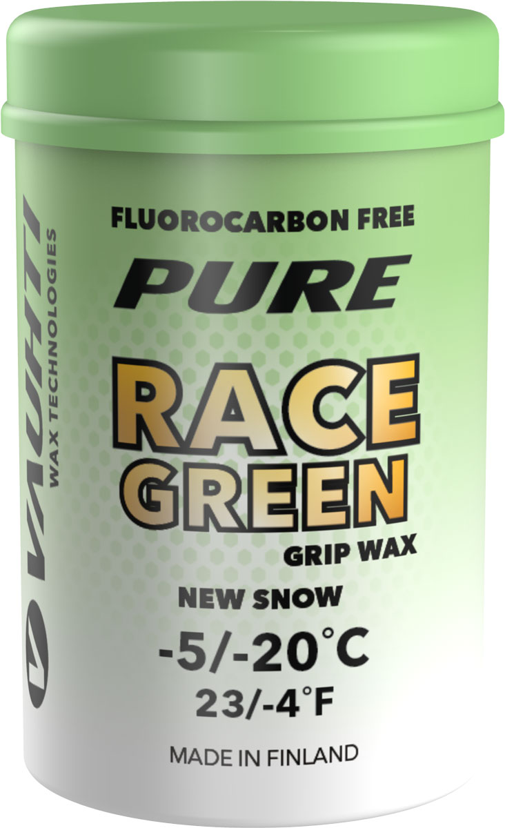 Vauhti Burk Pure Race New Snow Grön | Fästvalla