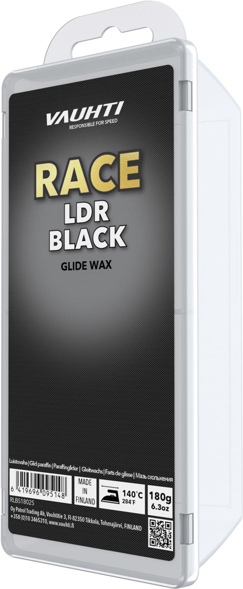 Vauhti Race LDR Paraffin 180g -25 Svart | Glidvalla