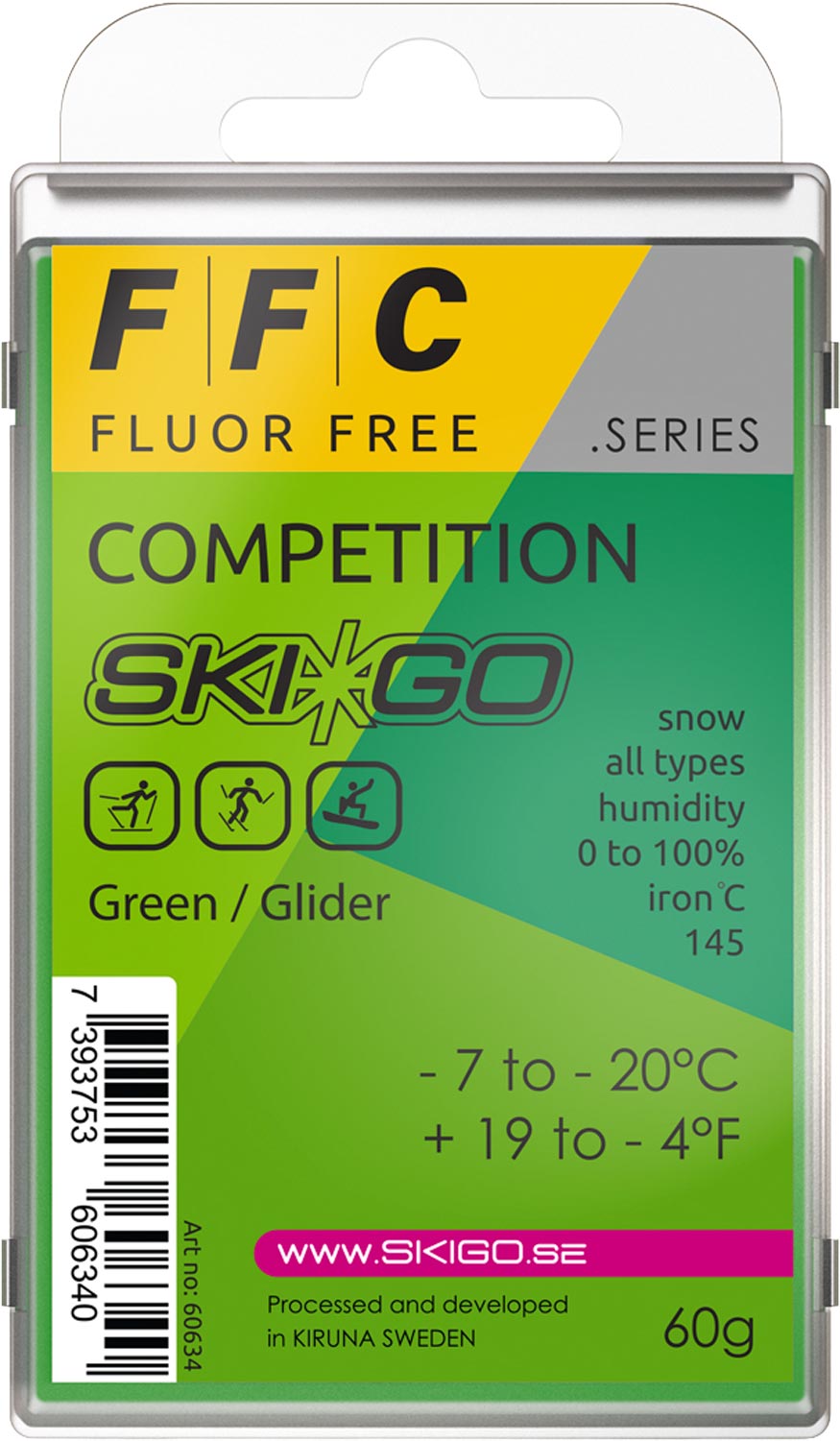 Skigo FFC Glider Parafffin 60 g Grön | Glidvalla