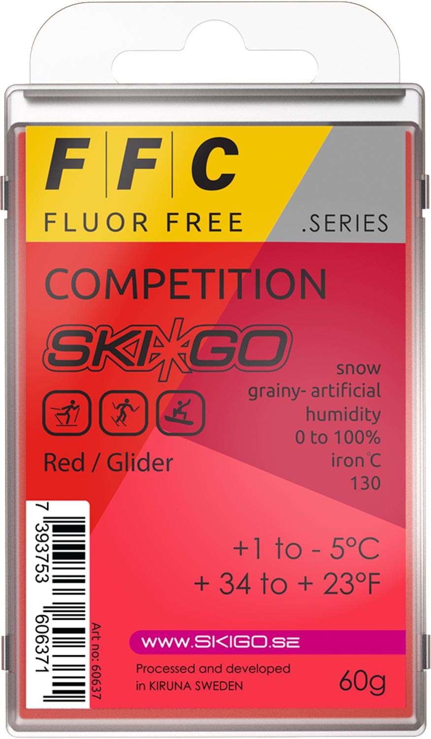 Skigo FFC Glider Parafffin 60 g Röd | Glidvalla