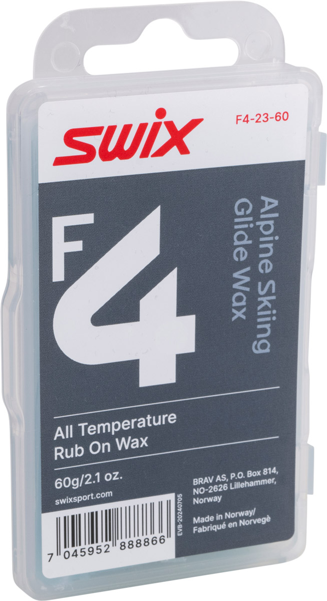 Swix F4 Glide Wax Rub-on w/ Cork 60G | Glidvalla