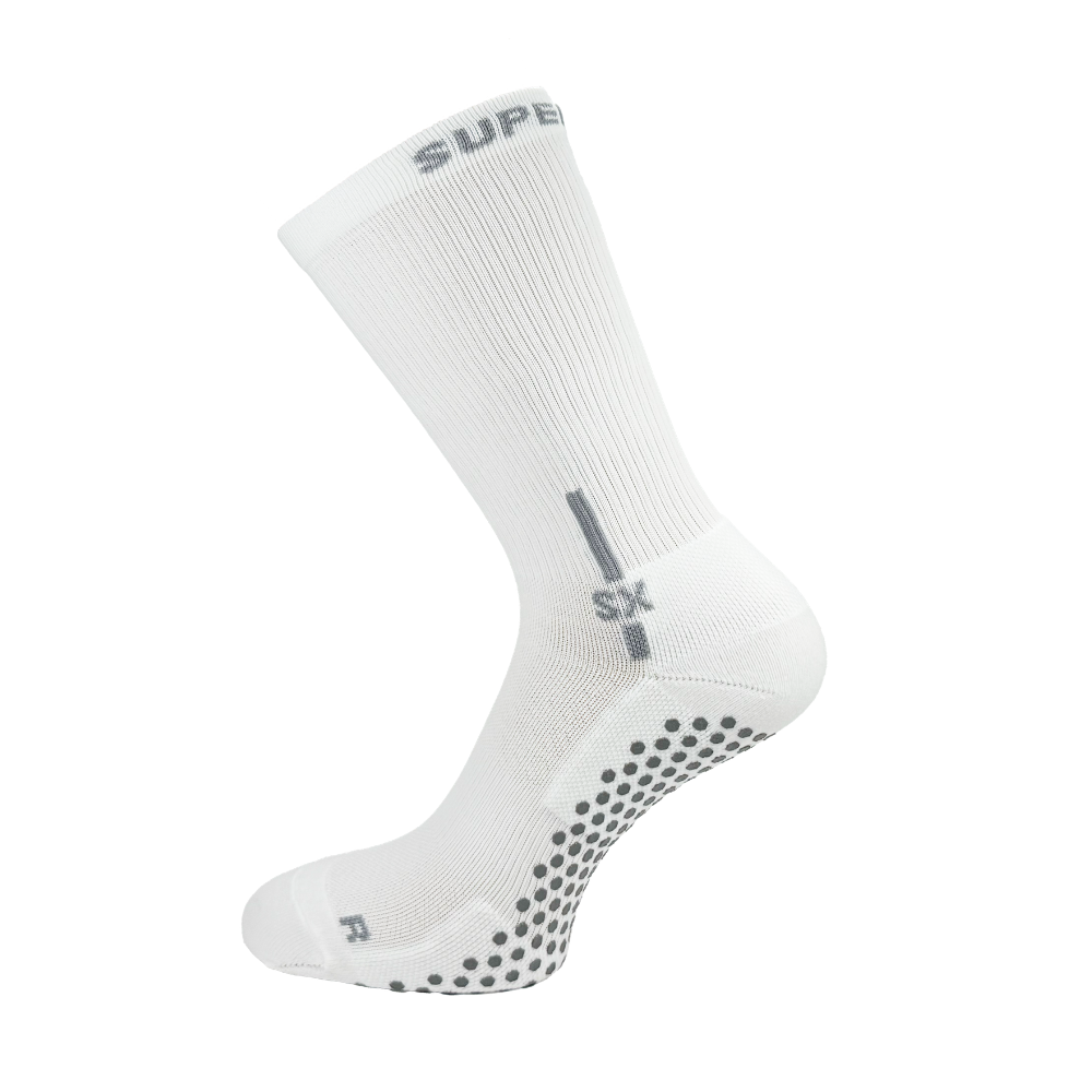 Supersox Grip Socks - PRO Fit - Vit - Kompression - X-Small (32-35)