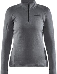 Craft CORE Trim Thermal Midlayer W-Mörkgrå-XS Dam Mörkgrå XS | Mellanlager Tröja