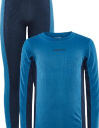 Craft Core Dry Baselayer Set Junior-Blå-122/128 Junior Blå 122/128 | Underställ Set