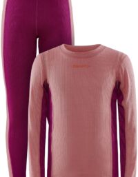 Craft Core Dry Baselayer Set Junior-Rosa-134/140 Junior Rosa 134/140 | Underställ Set
