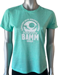 Saucony Stopwatch SS W BAMM 2022-Turkos-L Dam Turkos L | T-shirt