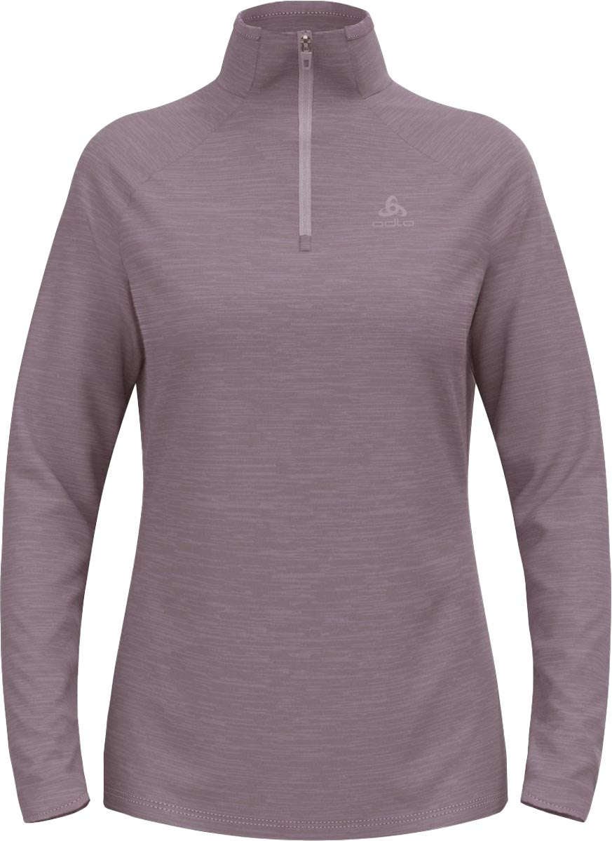 Odlo Mid Layer 1/2 Zip Run Easy Warm W-Lila-L Dam Lila L | Mellanlager Tröja